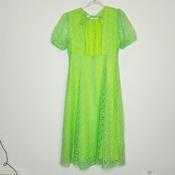 Adelyn Rae Lina Embroidered Open Back Midi Dress - Picture 12 of 16